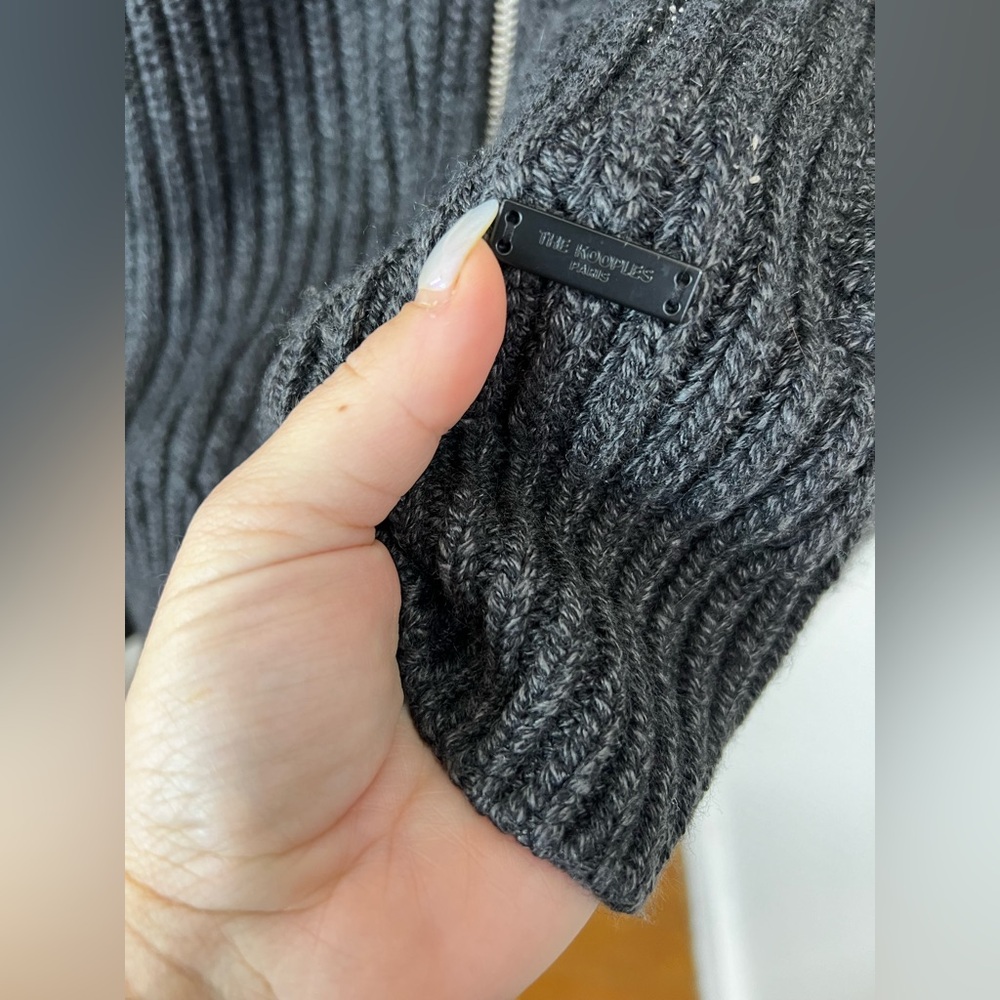 The Kooples Wool Zip Sweater Large - Picture 6 of 9